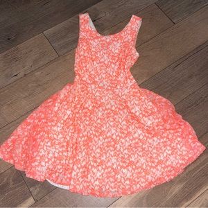 Orange & White Guess Lace Sundress